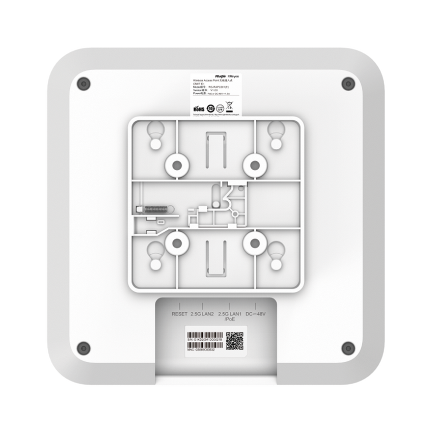 Punto de Acceso Mesh Wi-Fi 6 con doble puerto multi-gigabit 2.5G Interior en Techo hasta 5.9 Gbps, doble banda 802.11 AX6000 MU-MIMO 4x4