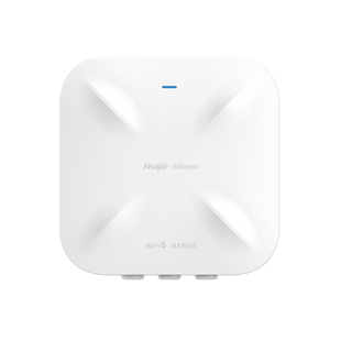 Punto de Acceso Mesh Wi-Fi 6 Industrial para Exterior Omnidireccional 5.95Gbps, MU-MIMO 4x4, 360°, Filtros Anti Interferencia y Auto Optimización con IA, puerto eth 2.5G y SFP
