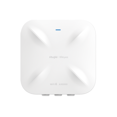 Punto de Acceso Mesh Wi-Fi 6 Industrial para Exterior Omnidireccional 5.95Gbps, MU-MIMO 4x4, 360°, Filtros Anti Interferencia y Auto Optimización con IA, puerto eth 2.5G y SFP