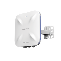 Punto de Acceso Wi-Fi 6 Industrial para Exterior Omnidireccional 5.95Gbps, MU-MIMO 4x4, 360°, Filtros Anti Interferencia y Auto Optimización con IA, puerto eth 2.5G y SFP