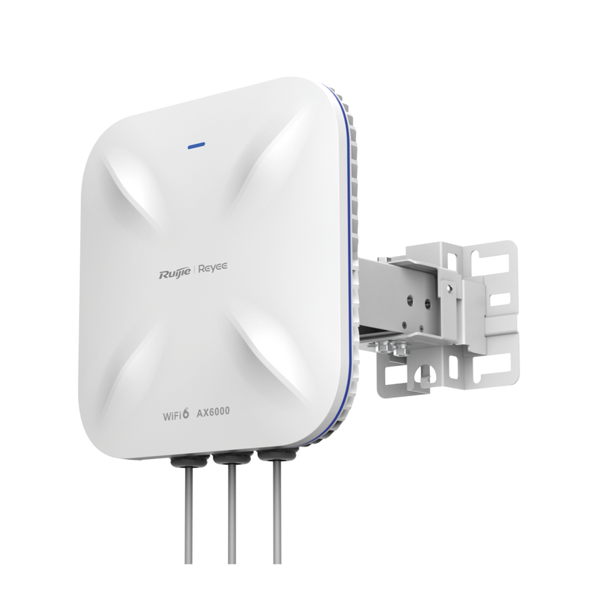 Punto de Acceso Wi-Fi 6 Industrial para Exterior Sectorial 60°, hasta 5.95 Gbps, MU-MIMO 4x4, Filtros Anti Interferencia y Auto Optimización con IA, puerto eth 2.5G y SFP