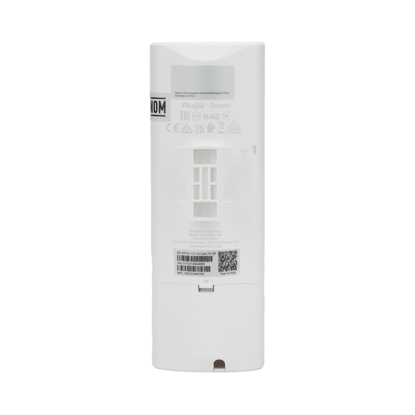 Punto de Acceso Mesh Wi-Fi 6 para Exterior IP65, Tamaño Reducido, Largo Alcance Doble Banda hasta 512 Usuarios, ancho de banda de hasta 3 Gbps