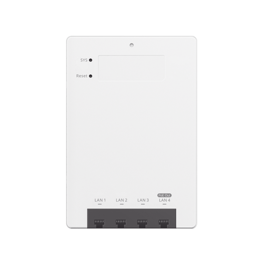 Punto de Acceso Mesh Wi-Fi 7 para interior en pared, hasta 512 usuarios ideal para Hotelería u Oficina.