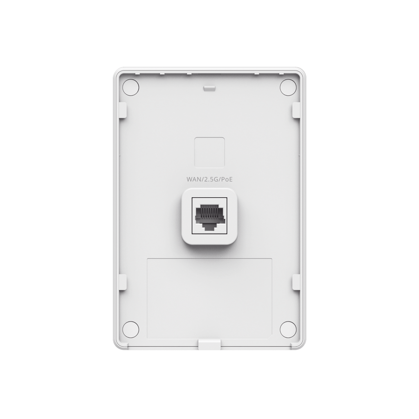 Punto de Acceso Mesh Wi-Fi 7 para interior en pared, hasta 512 usuarios ideal para Hotelería u Oficina.