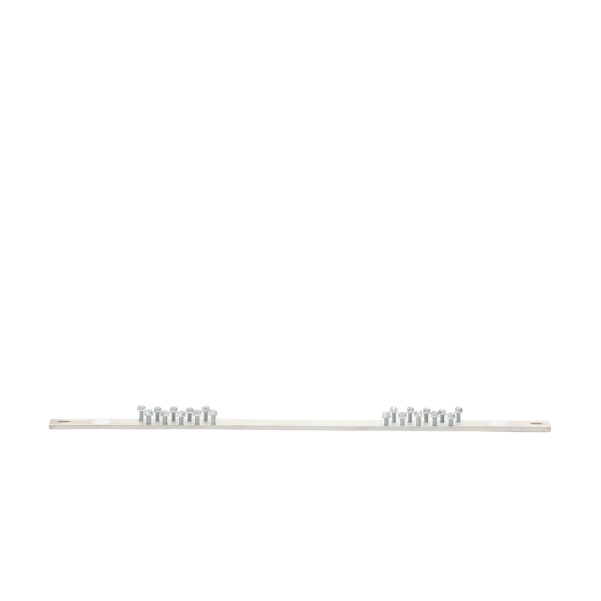 Barra de Conexión a Tierra, Para Rack de 19", Con 20 Orificios Para Conexión Rápida de Equipos, Incluye 20 Tornillos # 12-24 x 1/2" Instalados