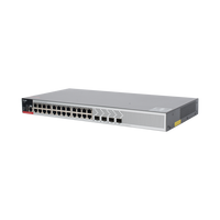 Switch PoE+ Empresarial 370 Watts, Administrable L2+, 24 Puertos Gigabit y 4 Puertos Uplink SFP 2.5G