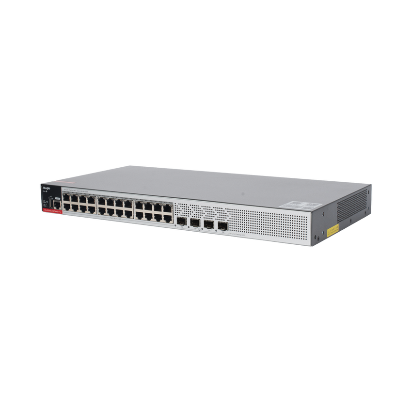 Switch PoE+ Empresarial 370 Watts, Administrable L2+, 24 Puertos Gigabit y 4 Puertos Uplink SFP 2.5G