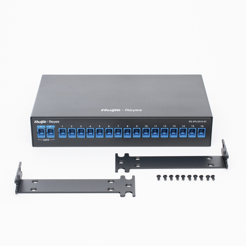 e-Lighten Splitter Pasivo 2/16, Puertos PON SC/UPC, Frecuencias soportadas de 1260nm a 1650nm con hasta 500 mW de Potencia de Entrada
