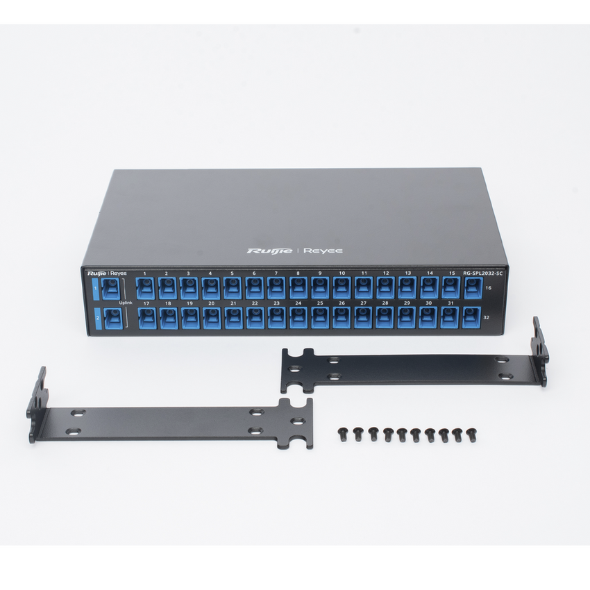 e-Lighten Splitter Pasivo 2/32, Puertos PON SC/UPC, Frecuencias soportadas de 1260nm a 1650nm con hasta 500 mW de Potencia de Entrada