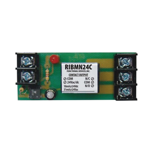 Relevador SPDT para montaje en track de 2.75 pulgadas , 24 VAC/DC de 15 A