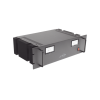 Fuente de poder  13.8Vcc, 35A, lineal regulada con circuito cargador de baterías, para instalación en rack