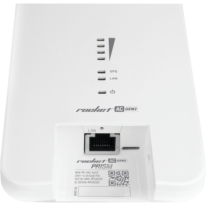 Radio Estación Base airMAX AC GEN2 hasta 500 Mbps, 5 GHz (5150 - 5875 MHz) con tecnología airPrism