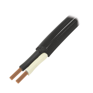 Cable Eléctrico de Uso Rudo 2 Hilos Calibre 14 AWG, Hasta 600 V. Rollo de 100 m.