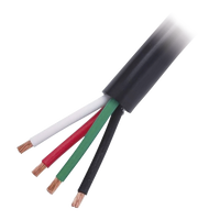 Cable Eléctrico de Uso Rudo 4 Hilos Calibre 14 AWG, Hasta 600 V. Rollo de 100 m.