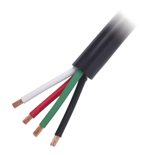 Cable Eléctrico de Uso Rudo 4 Hilos Calibre 12 AWG, Hasta 600 V. Rollo de 100 m.