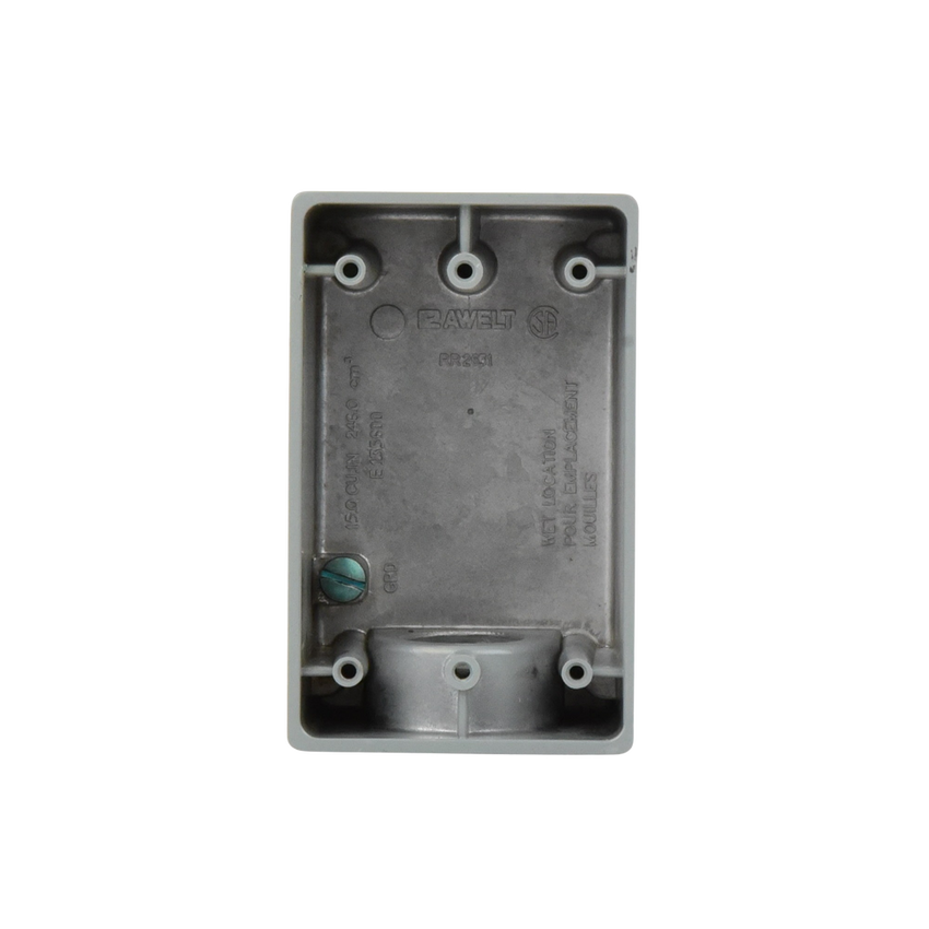 Caja Condulet FS de 1" (25.4 mm) con una boca a prueba de intemperie.