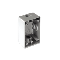 Caja Rectangular de 1" / Con Recubrimiento exterior de PVC e interior Purpura.