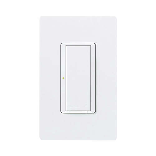 (RadioRA2) Switch on/off  RRD-8S-DV-WH de doble voltaje, un solo polo 120V/, 8A/, 1/10HP 3A en motores, apaga y enciende iluminación ó motor, NO requiere cable neutro.