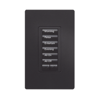 Teclado hibrido seetouch, 6 botones, 2 botones subir/bajar, intensidad 120V/450W, color blanco.