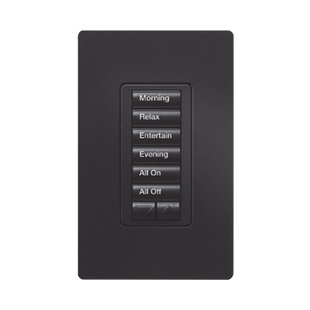 Teclado hibrido seetouch, 6 botones, 2 botones subir/bajar, intensidad 120V/450W, color blanco.