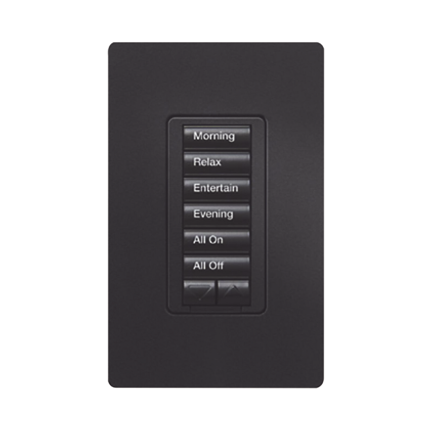 Teclado hibrido seetouch, 6 botones, 2 botones subir/bajar, intensidad 120V/450W, color blanco.