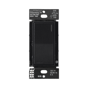 (RadioRa3) Apagador Sunnata color negro para linea Radio Ra3, 8A de iluminación, 5.8A Motor