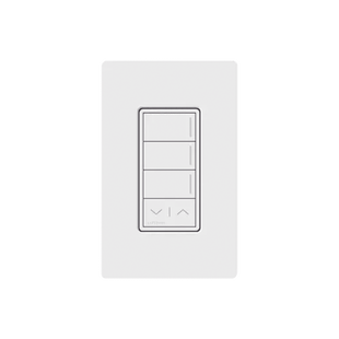 (RadioRa3) Botonera Sunnata Blanco 3 escenas y 2 botones subir/bajar para Radio RA3, programe escenas diferentes en cada botón.