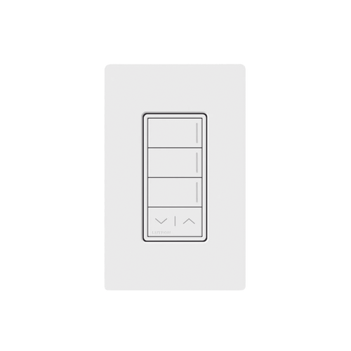 (RadioRa3) Botonera Sunnata Blanco 3 escenas y 2 botones subir/bajar para Radio RA3, programe escenas diferentes en cada botón.