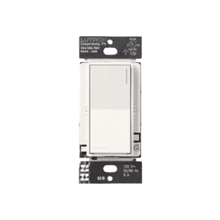 (RadioRA3) Apagador Auxiliar de pared, compañero de apagadores multilocación. Usar en 3 vías o escalera. Color blanco mate.