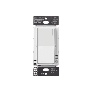 (RadioRA3) Apagador Auxiliar de pared, compañero de apagadores multilocación. Usar en 3 vías o escalera. Color blanco.