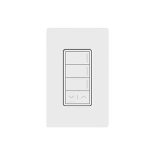 (RadioRa3) Botonera Sunnata Blanco 3 escenas y 2 botones subir/bajar para Radio RA3, programe escenas diferentes en cada botón.