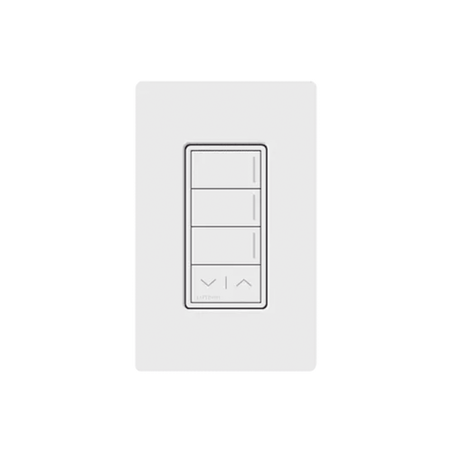 (RadioRa3) Botonera Sunnata Blanco 3 escenas y 2 botones subir/bajar para Radio RA3, programe escenas diferentes en cada botón.
