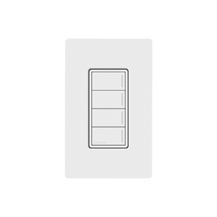 (RadioRa3) Botonera Sunnata Negro 4 escenas para Radio RA3, programe escenas diferentes en cada botón.