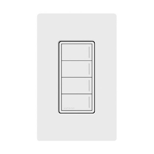 (RadioRa3) Botonera Sunnata Blanco 4 escenas para Radio RA3, programe escenas diferentes en cada botón.