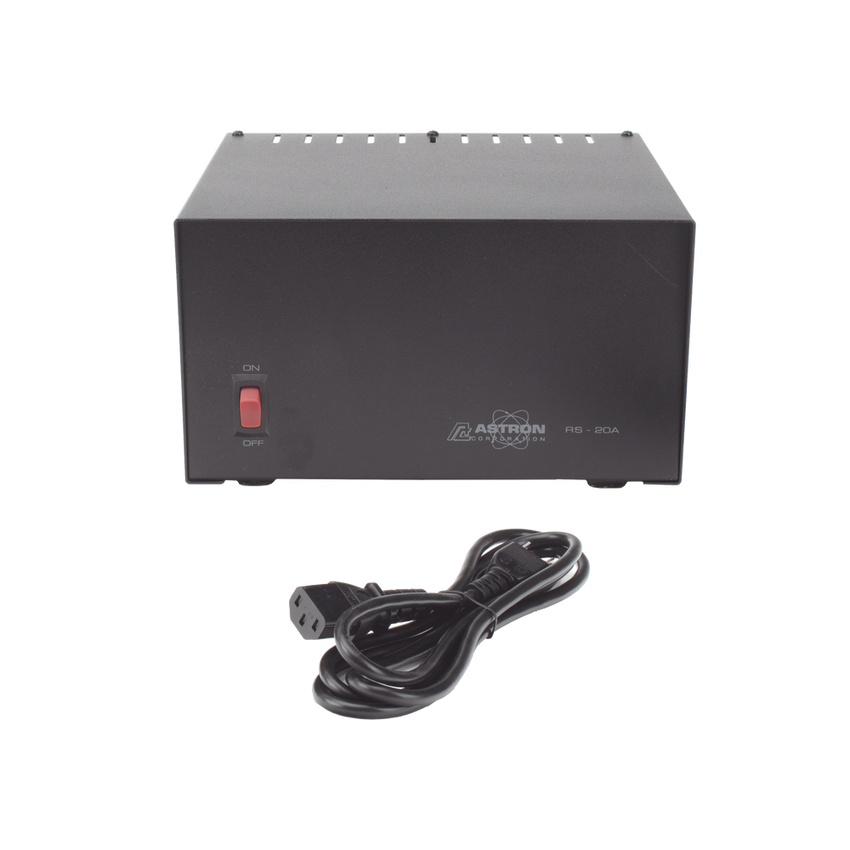 Fuente de Poder Lineal / 13.8 Vcc 20 A / Regulaci�n Electr�nica / Protecci�n Sobrecarga / Disipador T�rmico / Radios 50W