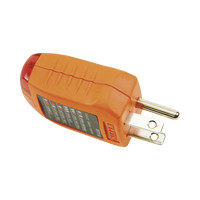 Probador de Tomacorrientes Estándar, con Secuencia de Luces para Indicar un Cableado Correcto/Incorrecto.