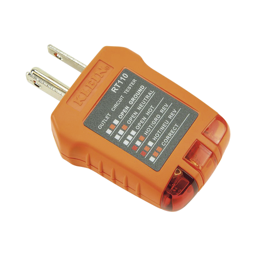 Probador de Tomacorrientes Estándar, con Secuencia de Luces para Indicar un Cableado Correcto/Incorrecto.