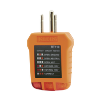 Probador de Tomacorrientes Estándar, con Secuencia de Luces para Indicar un Cableado Correcto/Incorrecto.