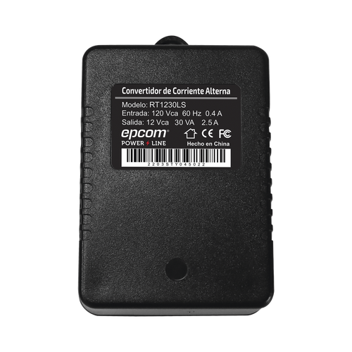 Transformador de Pared 12 Vca 30 VA