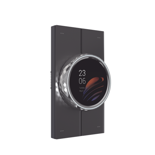 Mini pantalla táctil Hub controlador integrable con sistemas de automatización compatible con múltiples marcas, una entrada de iluminación, 4 botones para escenas. Conexión Wifi