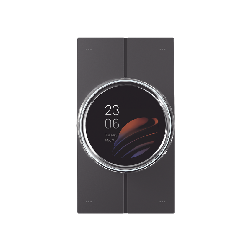 Mini pantalla táctil Hub controlador integrable con sistemas de automatización compatible con múltiples marcas, una entrada de iluminación, 4 botones para escenas. Conexión Wifi