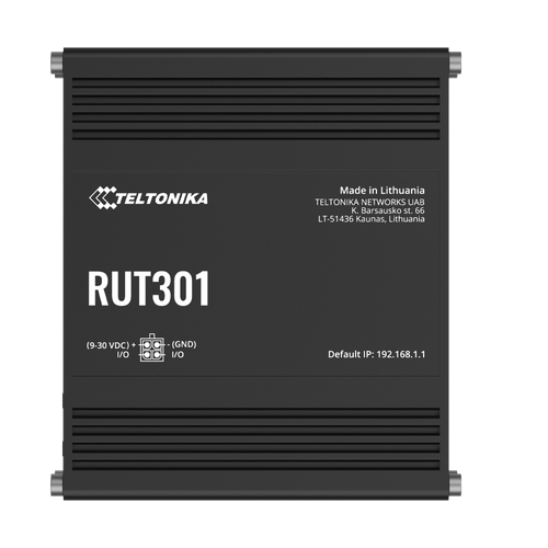 Router Industrial con 5 Puertos Ethernet / RutOS Seguro y Avanzado / Firewall y VPN Integrados / I/O Digital / Administración Remota RMS