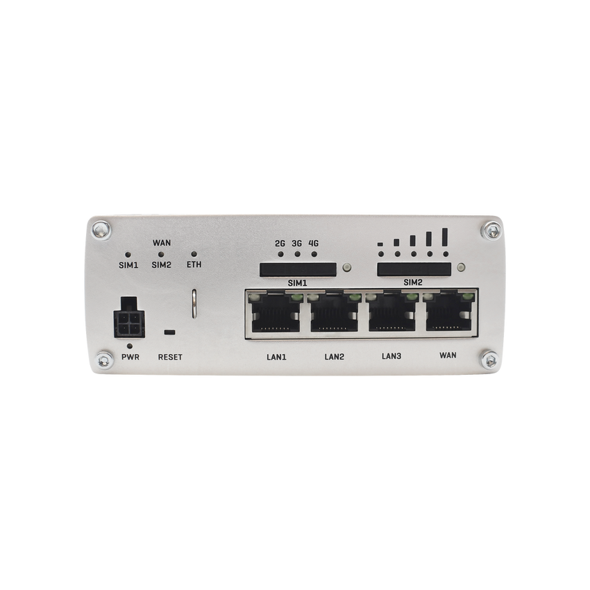 Router Industrial LTE 4.5G Cat 6 / 300 Mbps / 4 Puertos Gigabit / Doble SIM / GNSS / PoE / -40�C a 75�C