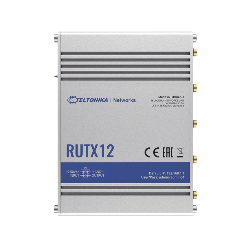 Router Industrial Dual LTE Cat 6 / 600 Mbps / 5 Puertos Gigabit / WiFi 5 / Doble SIM / GNSS / PoE / -40�C a 75�C