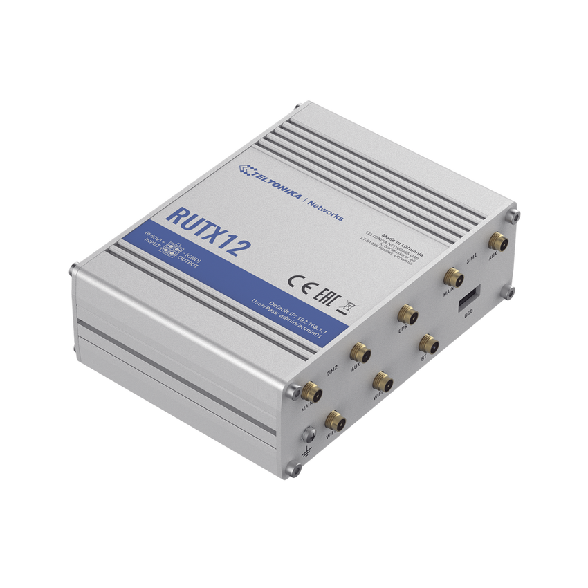 Router Industrial Dual LTE Cat 6 / 600 Mbps / 5 Puertos Gigabit / WiFi 5 / Doble SIM / GNSS / PoE / -40�C a 75�C