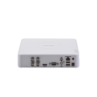DVR 4 Canales TurboHD + 1 Canal IP / 2 Megapixel (1080p) Lite / Acusense Lite (Evita Falsas Alarmas) / Audio por coaxitron / 1 Bahía de Disco Duro / H.265+ / Salida de Vídeo Full HD