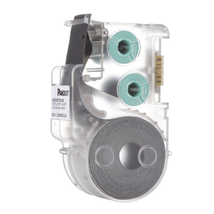 Casete de 450 Etiquetas Autolaminadas de 12.7 x 19.1 mm (0.5 x 0.75 pulgadas), para Cables de 2 a 4 mm (0.08 a 0.16 pulgadas) de Diámetro, Área de Impresión Color Blanco