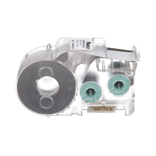 Casete de 225 Etiquetas Autolaminadas de 12.7 x 31.8 mm, para Cables de 3 a 7.1 mm de Diámetro, Área de Impresión Color Blanco