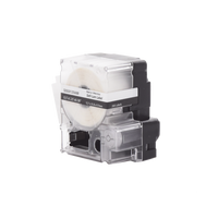 Casete de 200 Etiquetas Autolaminadas de 12.7 x 31.8 mm (0.5 x 1.25 pulgadas), para Cables de 3.1 a 7 mm (0.12 a 0.28 pulgadas) de Diámetro, Área de Impresión Color Blanco