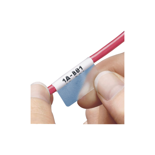 Hojas con 5000 Etiquetas Auto-Laminadas para Impresora Láser/Inyección de Tinta, para Cables de 3 a 7.1 mm de Diámetro (12 - 10 AWG), Color Blanco